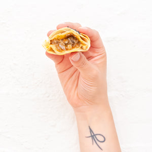 
                  
                    VEGAN MUSHROOM EMPANADA
                  
                